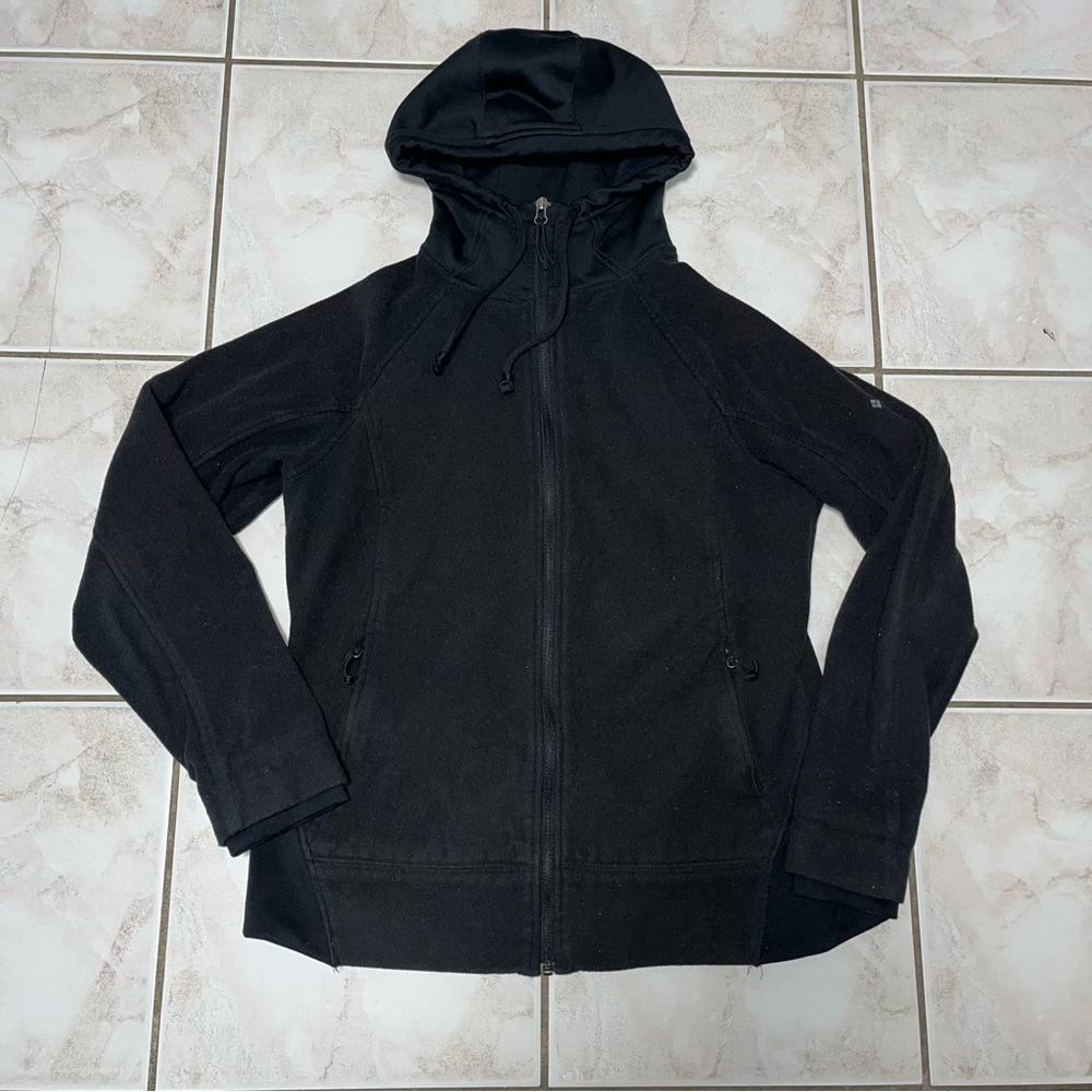 Columbia Womens Size Large Black Full Zip Hooded Sweatshirt